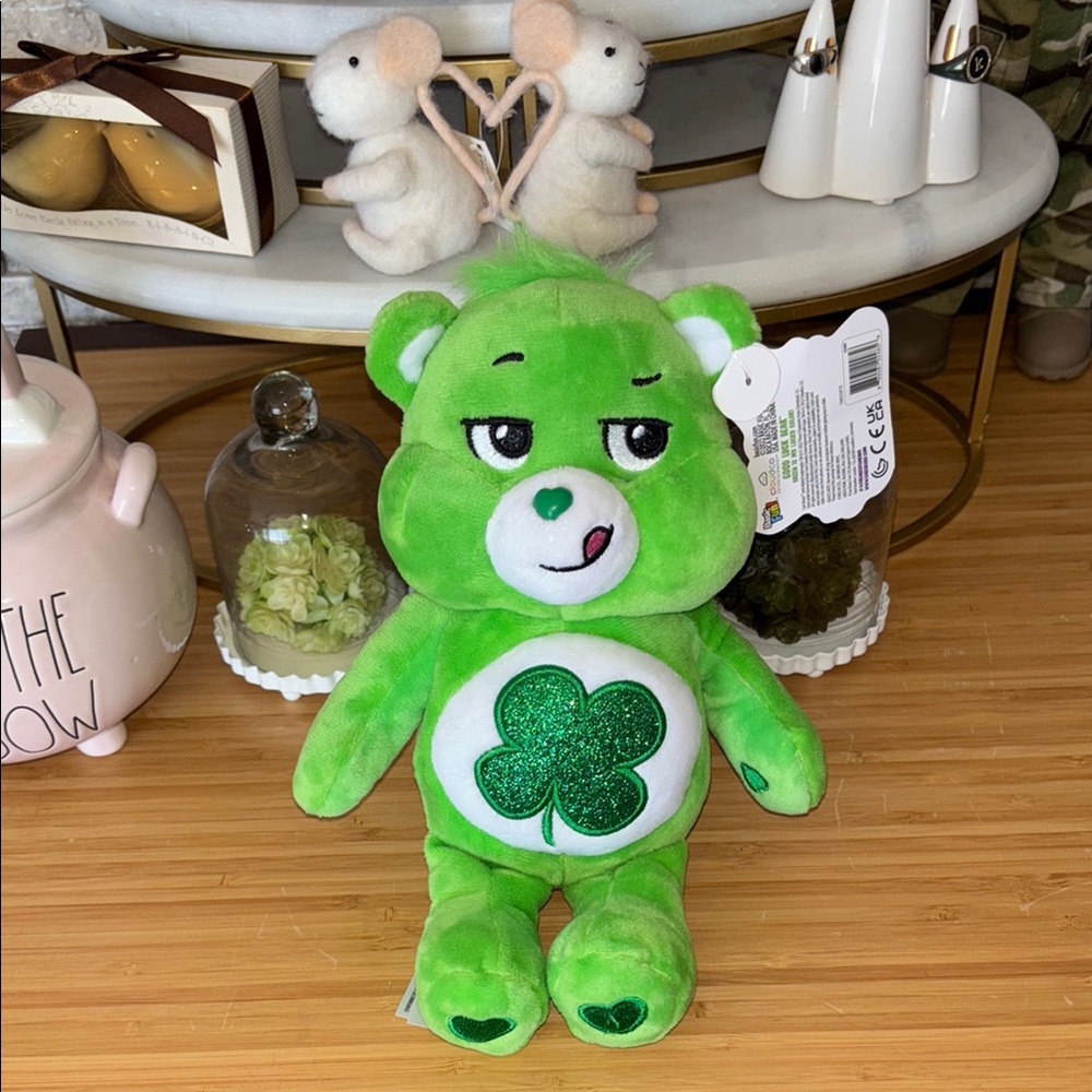 Green Care Bear Plush Toy